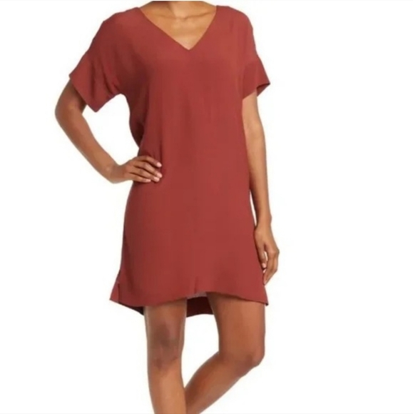 NWT Madewell Novel Orange Shift Dress - Picture 1 of 12